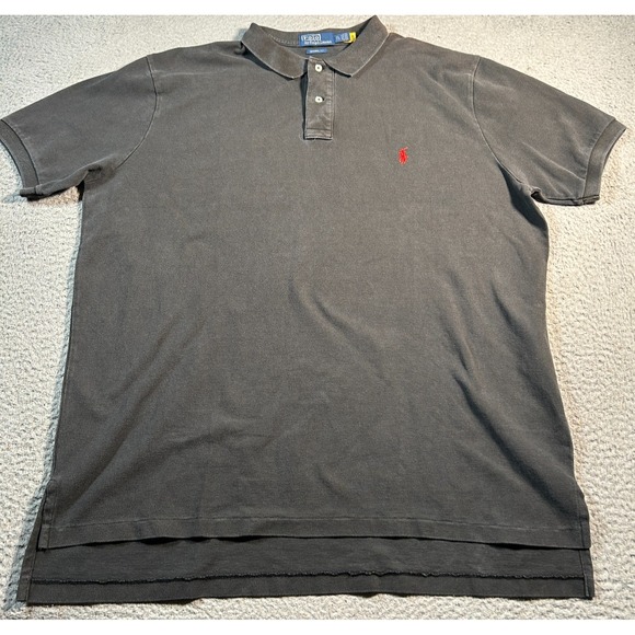 Polo Ralph Lauren Other - Polo Ralph Lauren Polo Shirt Mens 2XL Black Short Sleeve Rugby Pullover Preppy